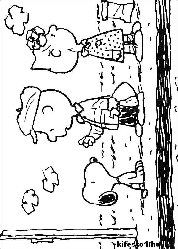Snoopy 5 kifestő nyomtatható