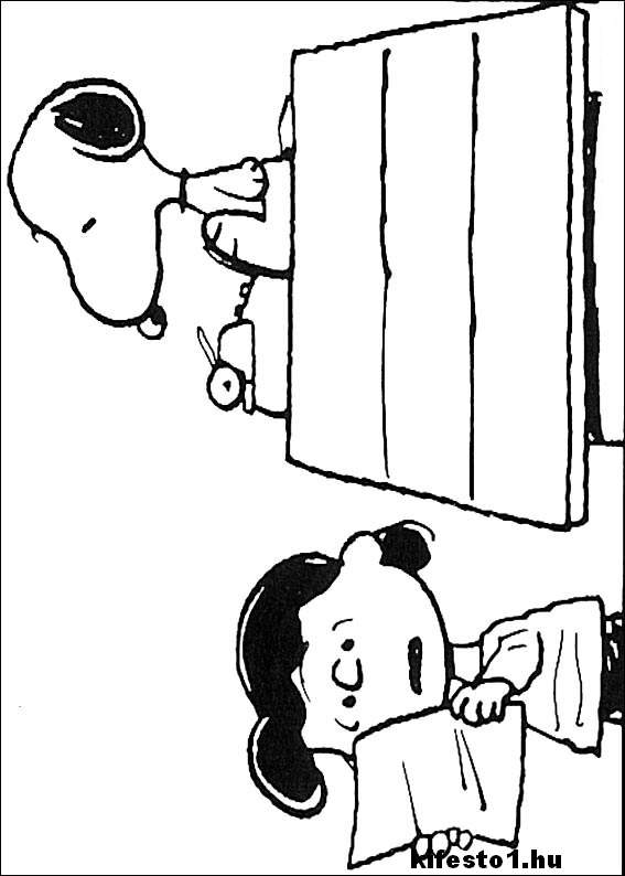 Snoopy 37 kifestő nyomtatható