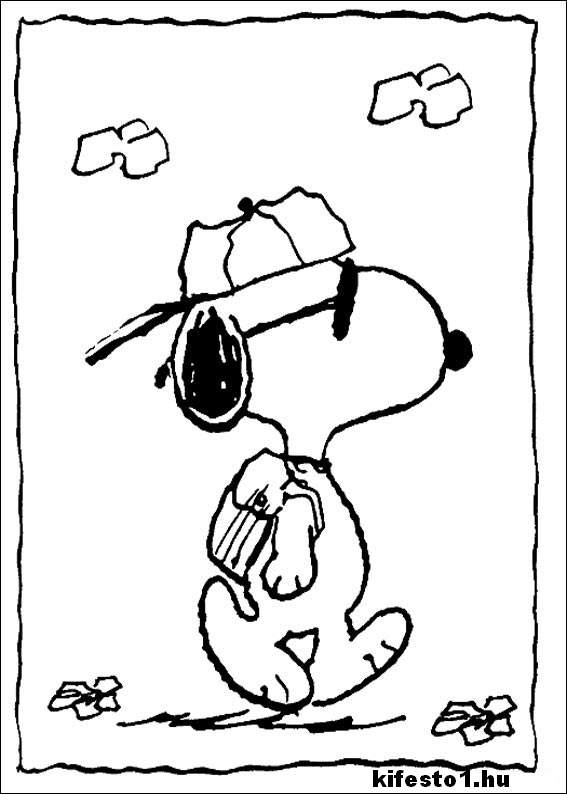 Snoopy 38 kifestő nyomtatható